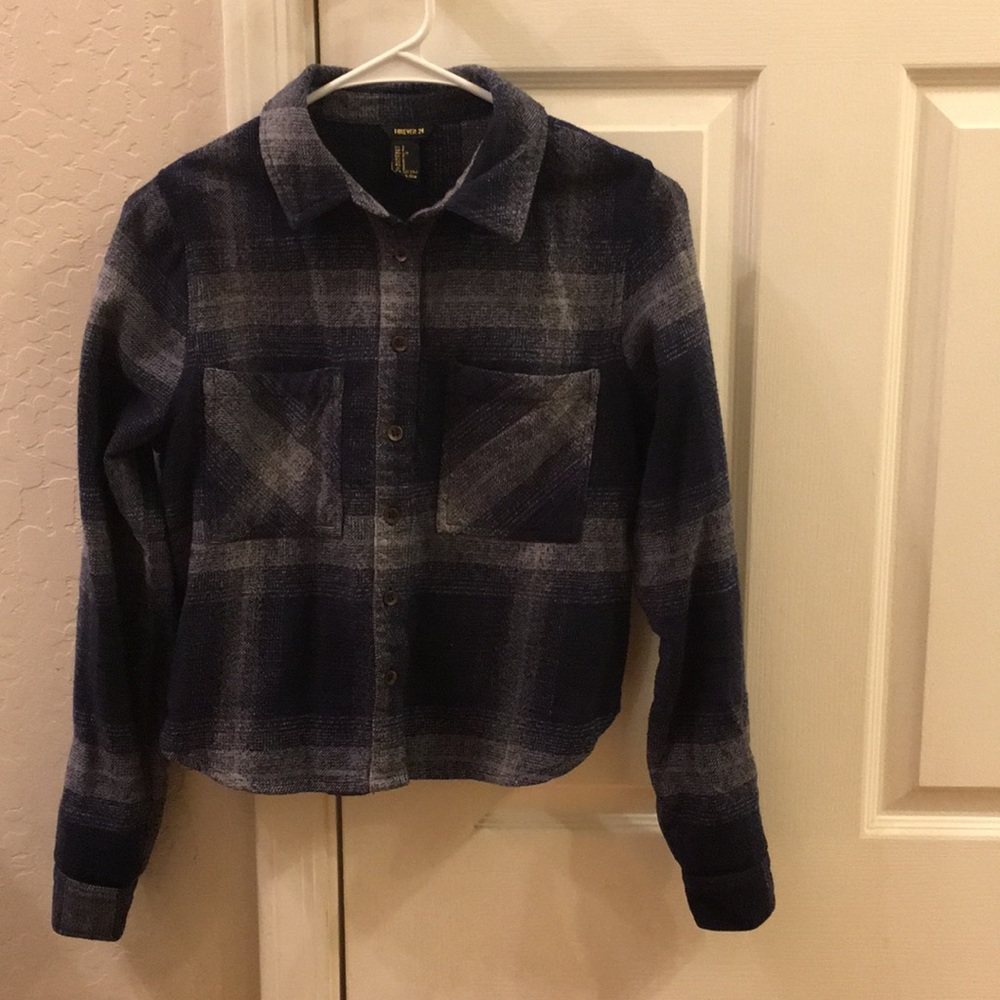 Forever 21 Cropped Flannel
